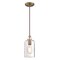 Westinghouse Pendant 60W Mini Carmen, Antique Brass Clear, Textured Glass 6371400 - alternate 2